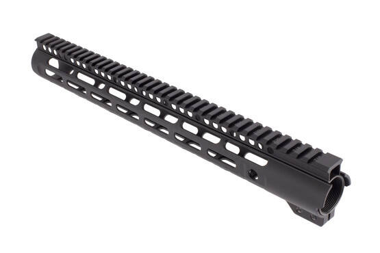 Midwest Industries free float 15in Slim Line handguard features M-LOK accessory slots and multiple QD sling swivel cups
